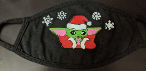 Picture of XMAS Baby Yoda Face Mask