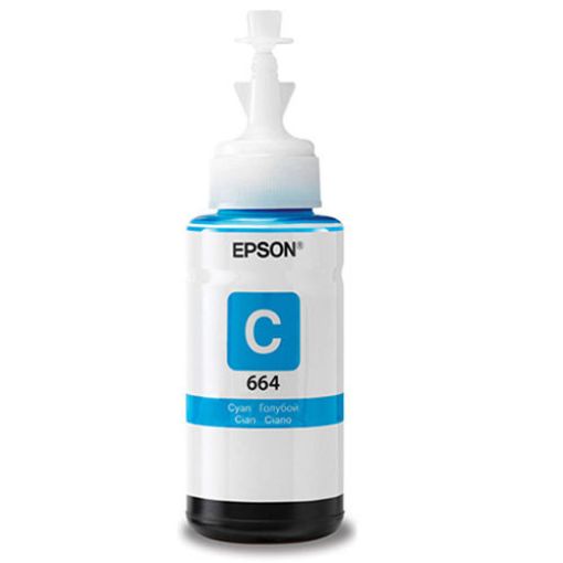 Picture of Premium T664220 (Epson 664) Compatible Epson Cyan Ecotank Ink Bottle