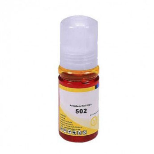 Picture of Premium T502420-S (Epson T502) Compatible Epson Yellow Ink Bottle