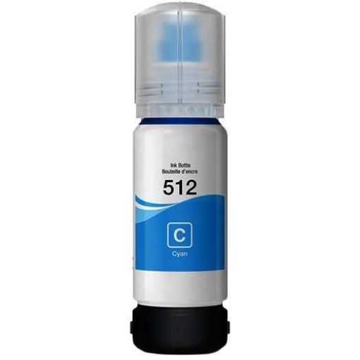 Picture of Premium T512220-S (Epson T512) Compatible Epson Cyan Ink Bottle
