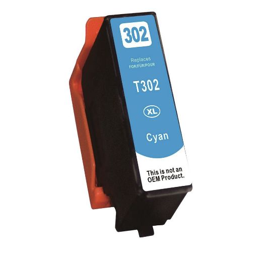 Picture of Premium T302XL220-S (Epson 302XL) Compatible High Yield Epson Cyan Ink Cartridge