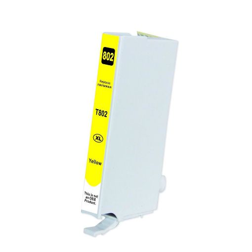 Picture of Premium T802xl420 (Epson 802XL) Compatible High Yield Epson Yellow Ink Cartridge