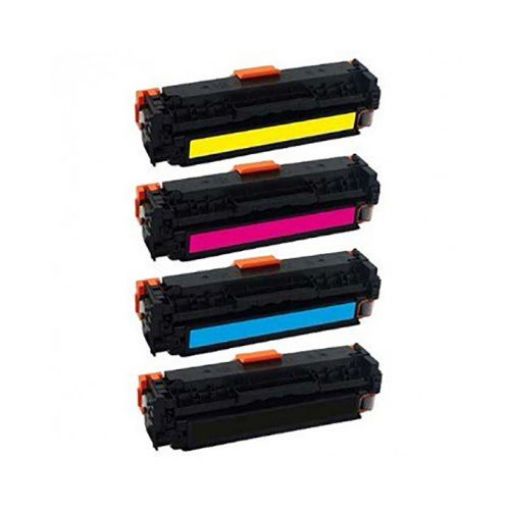 Picture of (Value Bundle, 4pk) Premium CF500A, CF501A, CF502A, CF503A (HP 202A) Compatible HP Black, Cyan, Magenta, Yellow Toner Cartridges
