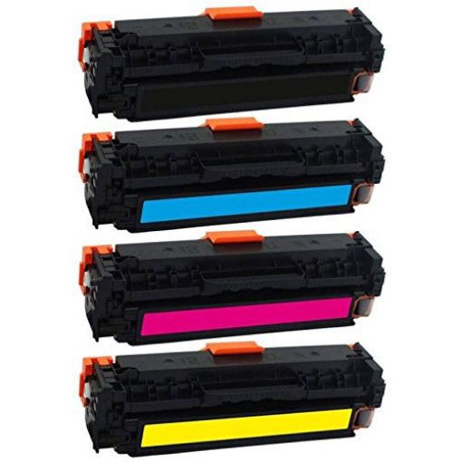 Picture of (Value Bundle, 4pk) Premium CF410A, CF411A, CF412A, CF413A (HP 410A) Compatible HP Black, Cyan, Magenta, Yellow Toner Cartridges