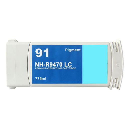 Picture of Premium C9470A (HP 91) Compatible HP Light Cyan Inkjet Cartridge