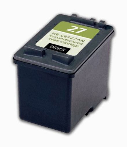Picture of Premium C8727AN (HP 27) Compatible HP Black Inkjet Cartridge