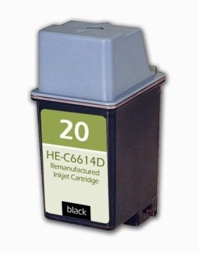 Picture of Premium C6614DN (HP 20) Compatible HP Black Inkjet Cartridge