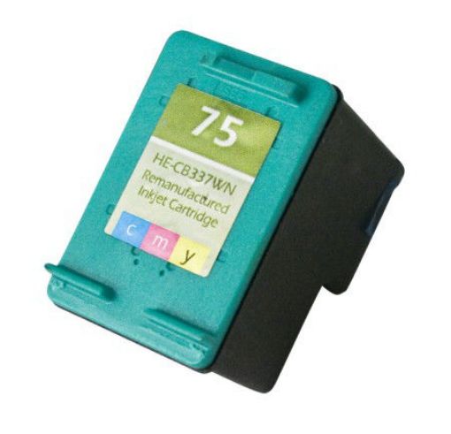 Picture of Premium CB337WN (HP 75) Compatible HP Tri-Color Inkjet Cartridge