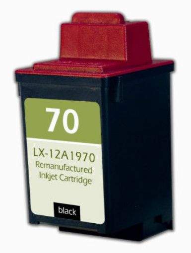 Picture of Premium 12A1970 (Lexmark #70) Compatible Lexmark Black Inkjet Cartridge
