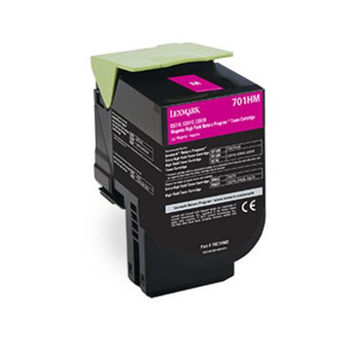 Picture of Premium 70C1HM0 (Lexmark #701HM) Compatible Lexmark Magenta Toner Cartridge