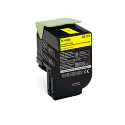 Picture of Premium 80C1SY0 Compatible Lexmark Yellow Toner Cartridge