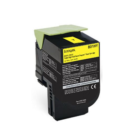 Picture of Premium 80C1HY0 Compatible Lexmark Yellow Toner Cartridge