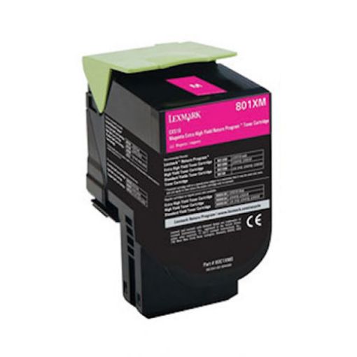 Picture of Premium 80C1XM0 Compatible Lexmark Magenta Toner Cartridge