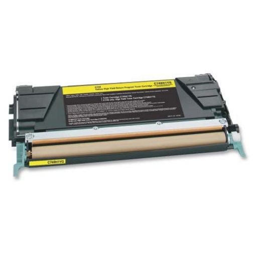 Picture of Premium X746A1YG Compatible Lexmark Yellow Toner