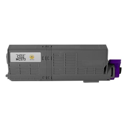 Picture of Premium 46490601 Compatible High Yield Okidata Yellow Toner Cartridge