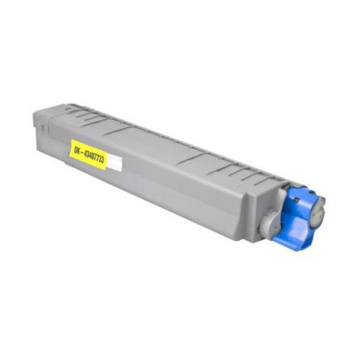 Picture of Premium 43487733 Compatible Okidata Yellow Toner Cartridge