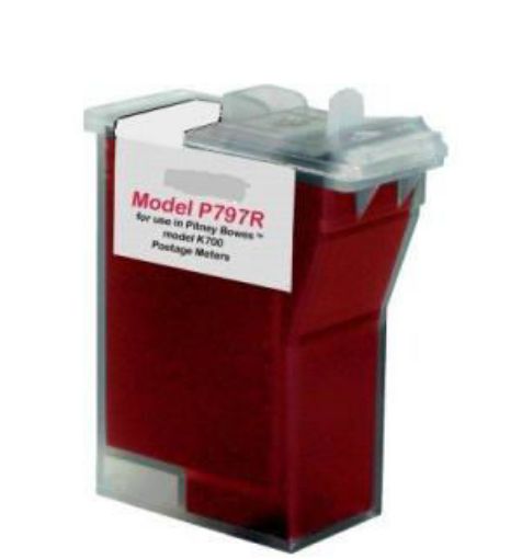 Picture of Premium 797-0 Compatible Pitney Bowes Red Inkjet Cartridge