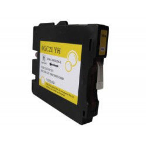 Picture of Premium GC21Y Compatible Ricoh Yellow Inkjet Cartridge
