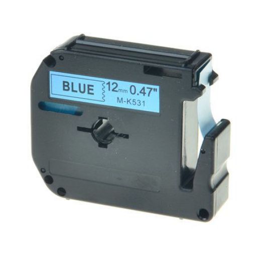 Picture of Premium MK531 Compatible Brother Black on Blue P-Touch Tape