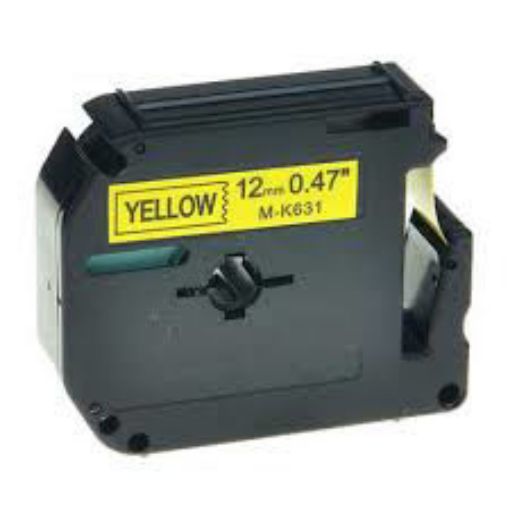 Picture of Premium MK631 Compatible Brother Black on Yellow P-Touch Tape